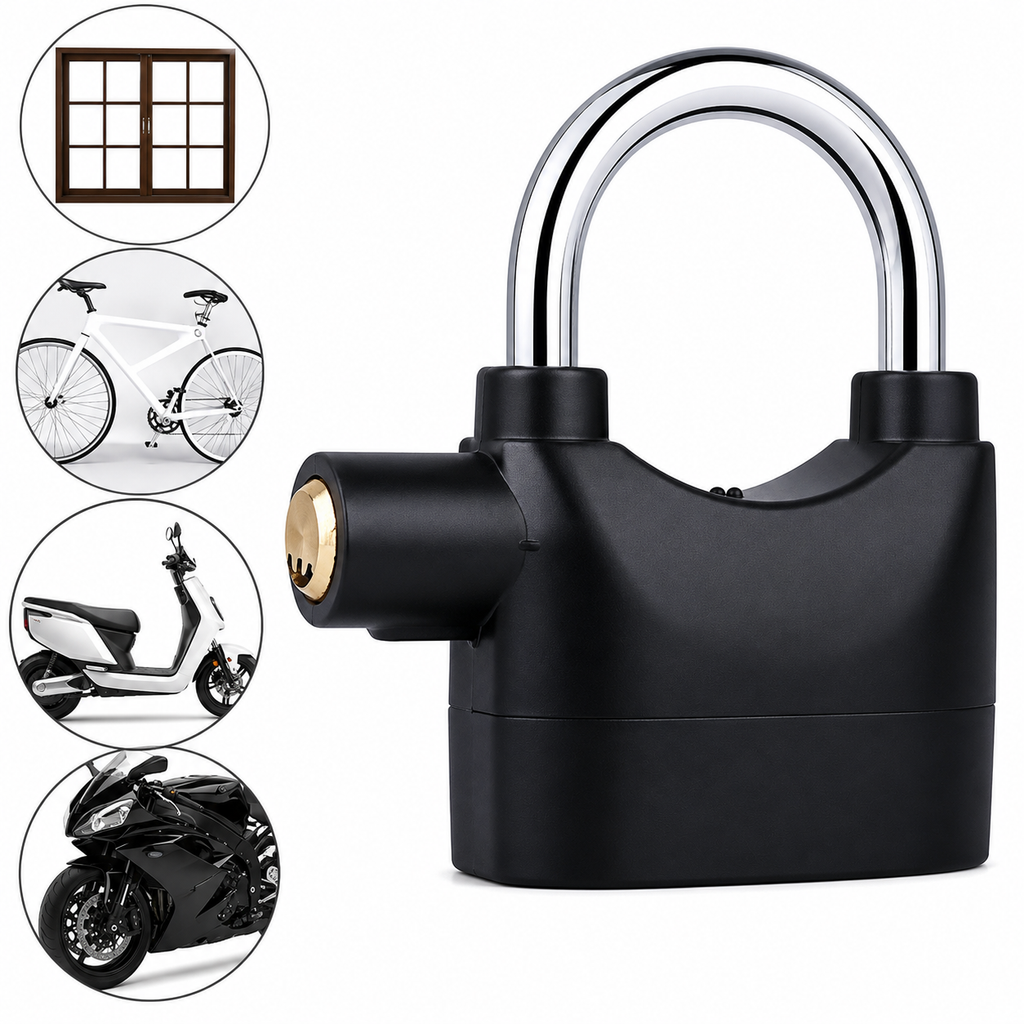 Candado para moto con alarma
