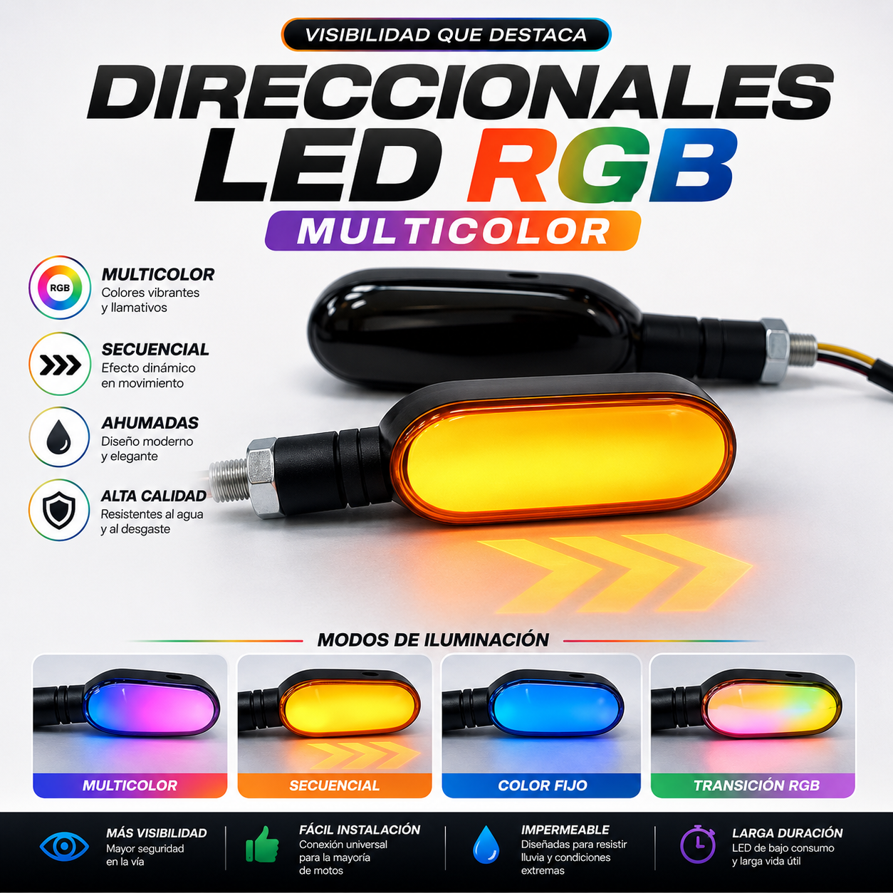 Par de direccionales LED
