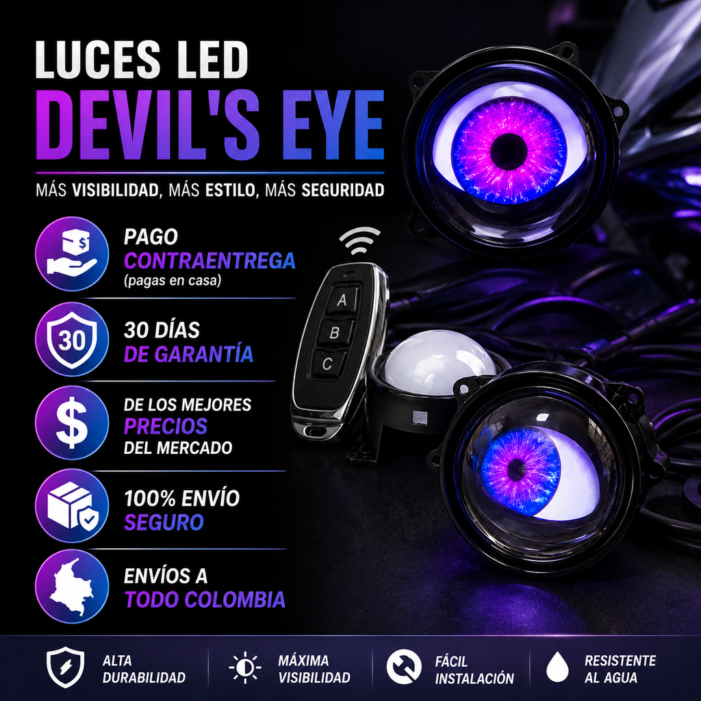 Par ojos dinámicos LED