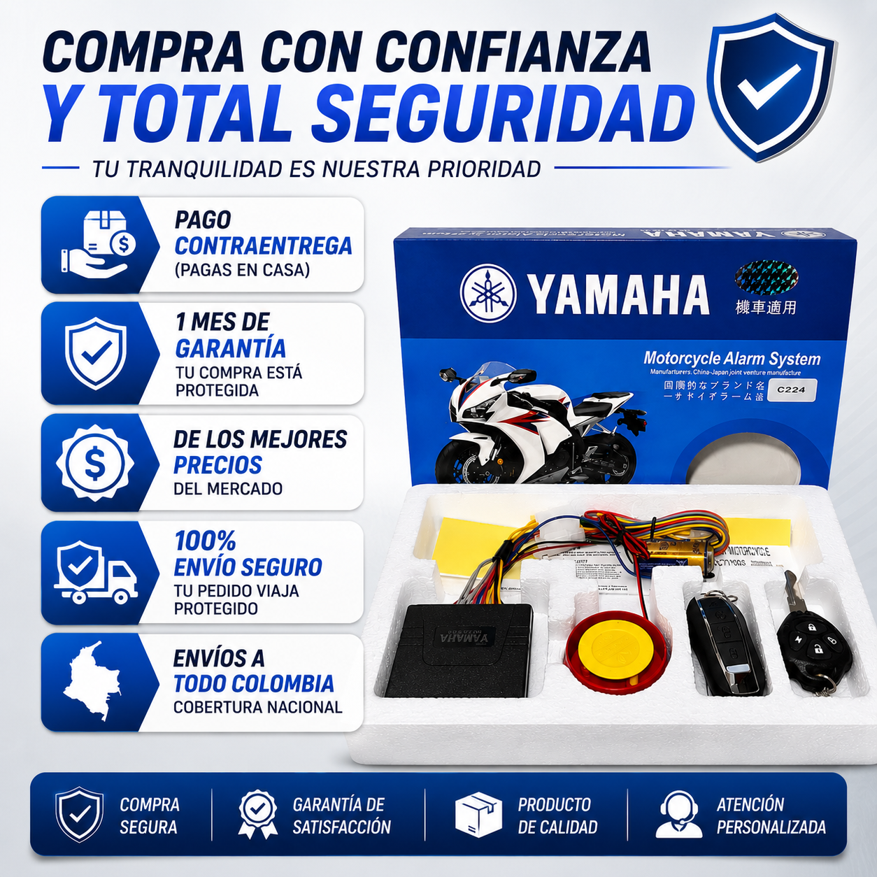 Alarma Marca YAMAHA Moto