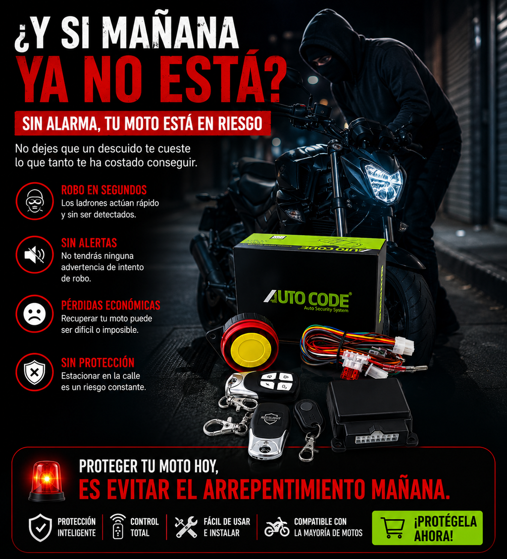 Alarma de proximidad para moto