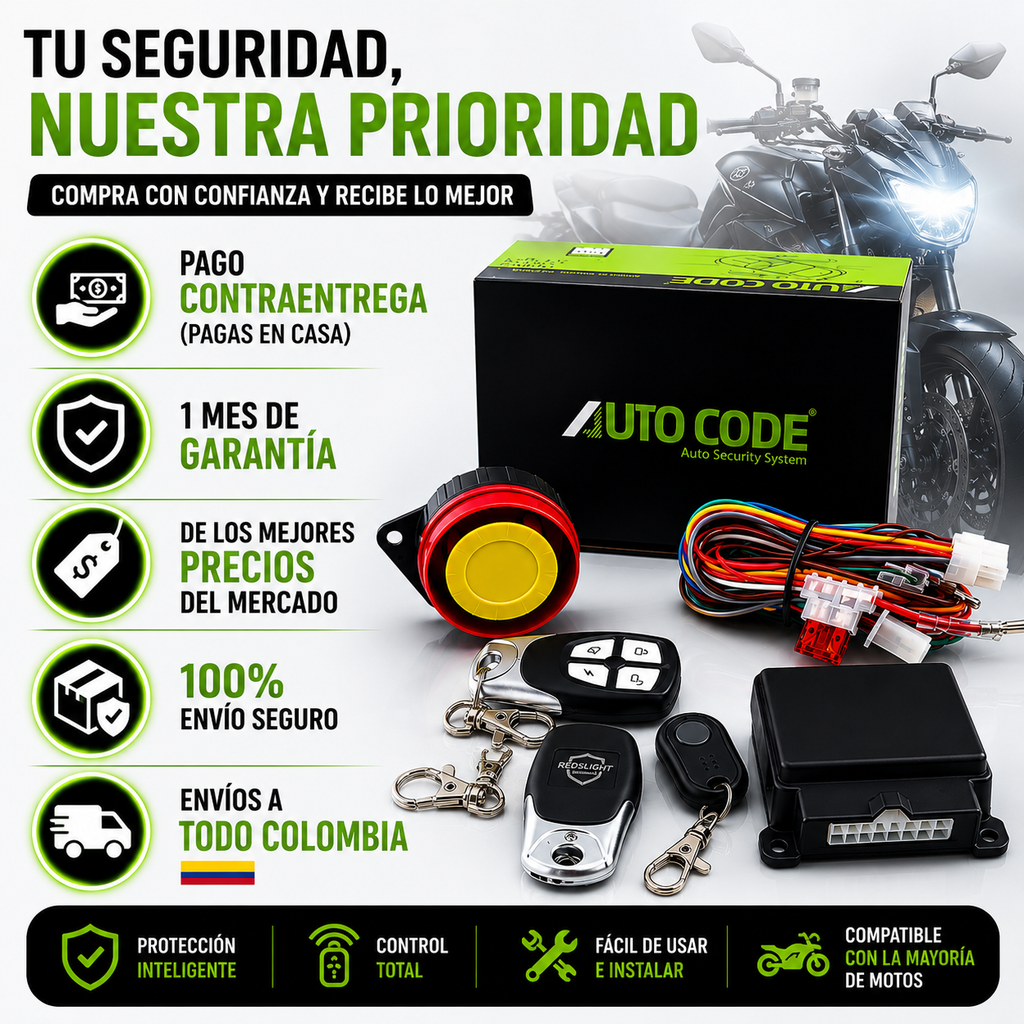 Alarma de proximidad para moto