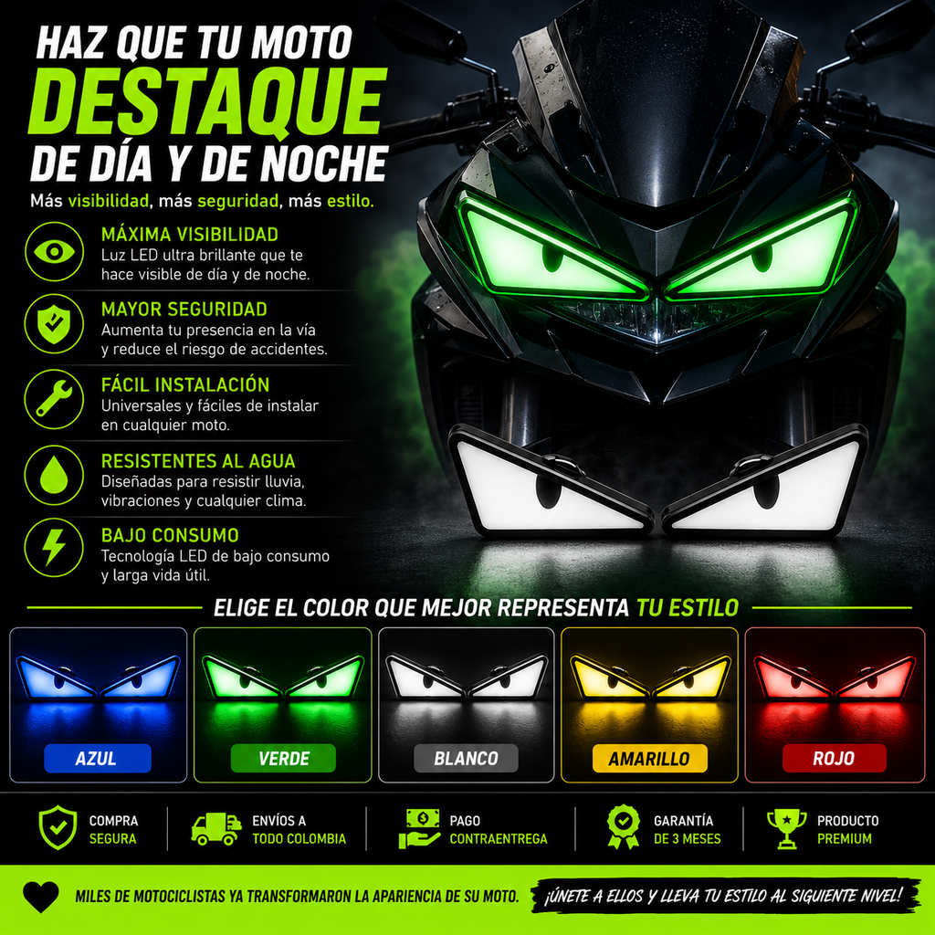 OJOS Led Para Moto