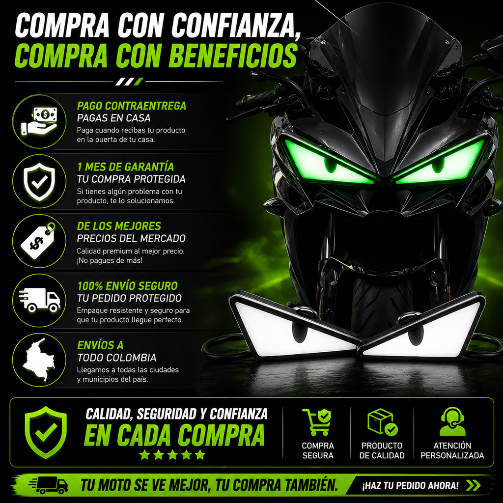 OJOS Led Para Moto