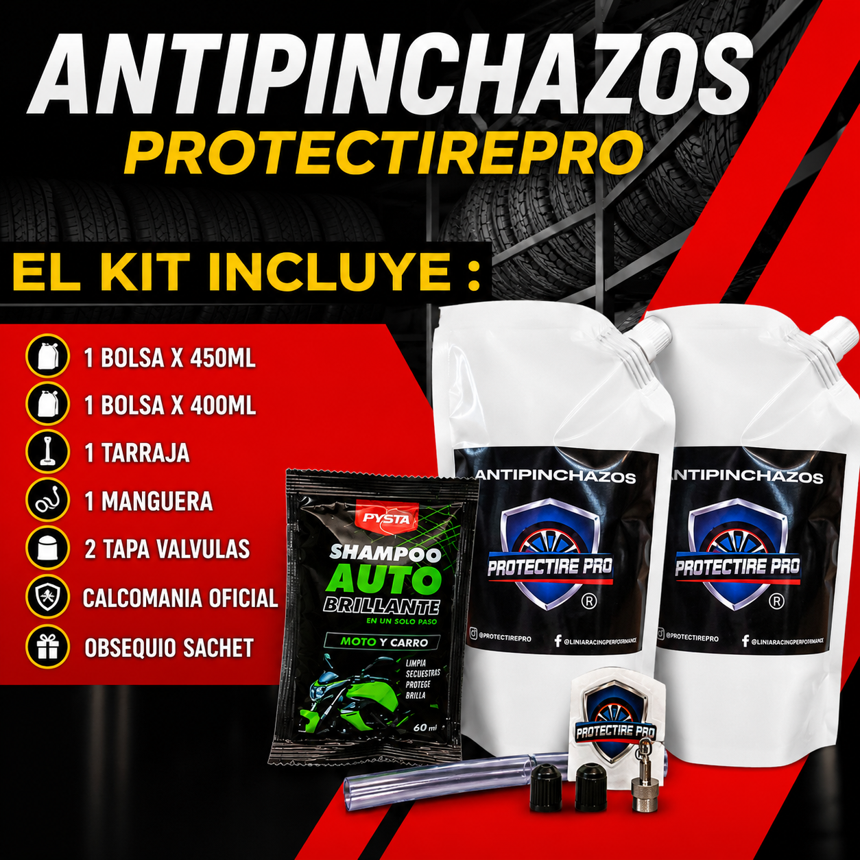 ANTIPINCHAZOS KIT (Moto)