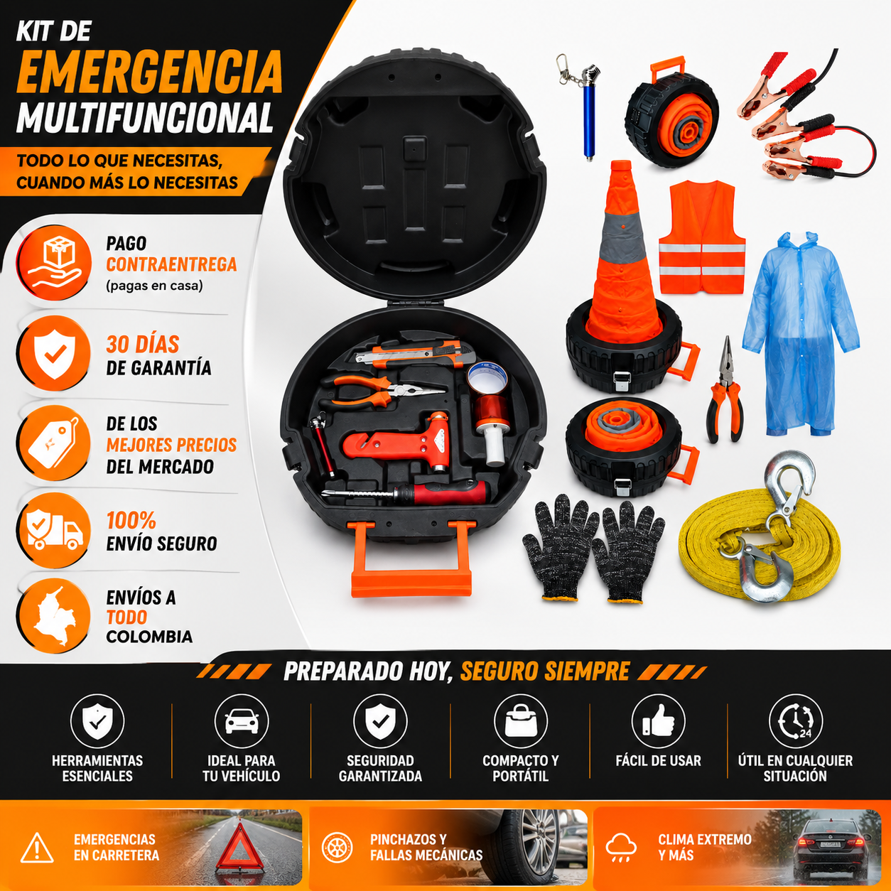 Kit De Emergencia En Carretera