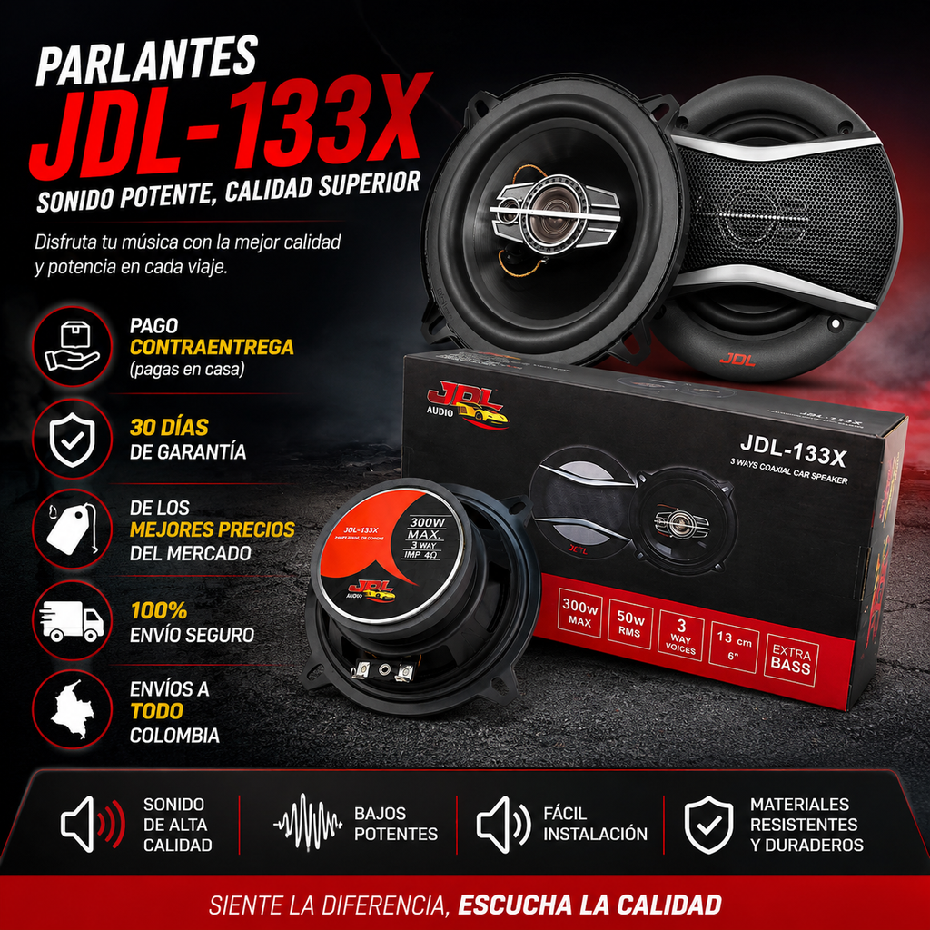 Parlantes Para Carro JDL-133X
