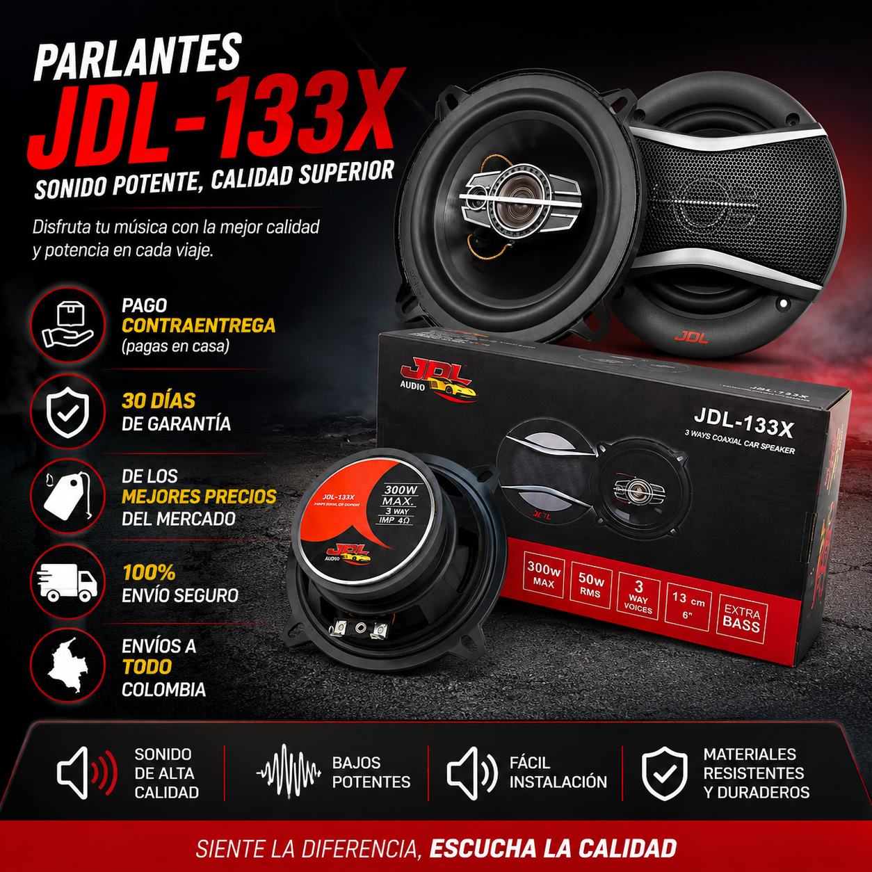 Parlantes Para Carro JDL-133X